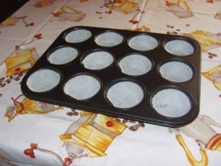 muffin papírral bélelt muffin sütőforma